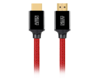 Kabel i złączka Silver Monkey X Kabel HDMI v2.1 2m czerwony SMXA017